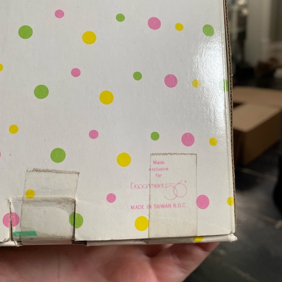 DEPARTMENT 56 Brunette 12” Porcelain Doll New in Box W/ Stand Red Oufit Clothes - Picture 10 of 10